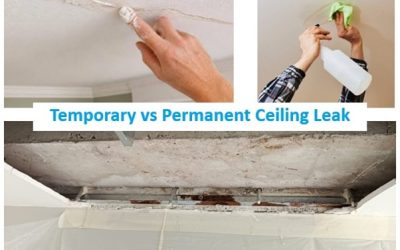 home 17 Temporary vs Permanent Ceiling Leak Solutions