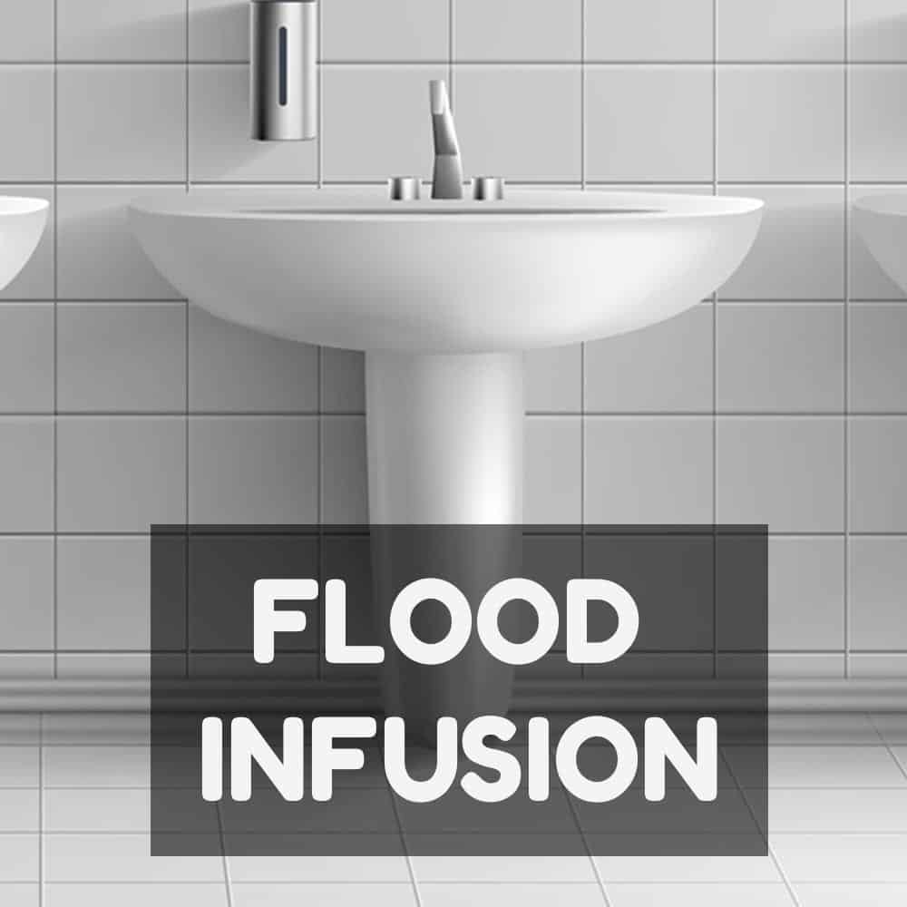 Flood infusion disadvantage