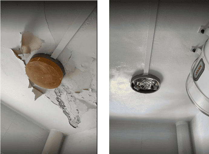 Toilet Ceiling Leaking Rectification