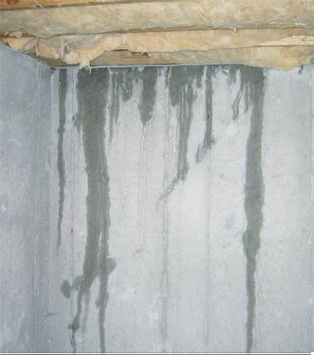 Leakage from wall