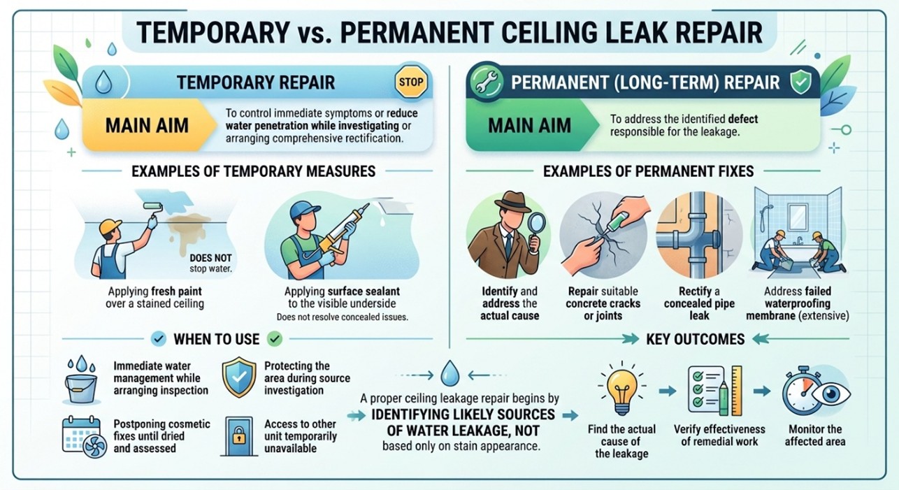 Difference Between Temporary and Permanent Fix